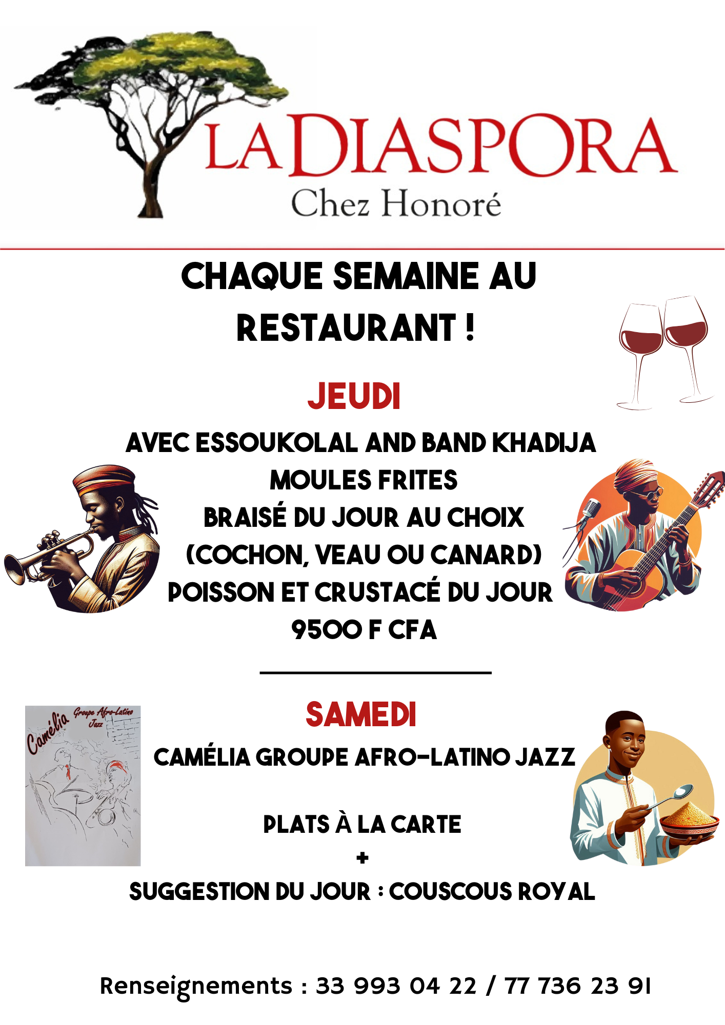 Musique et concert, la diaspora